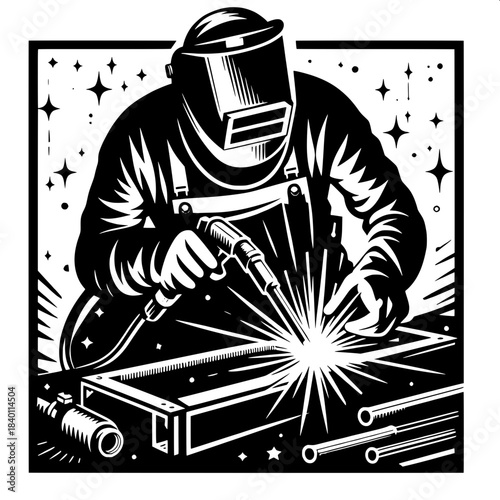 Welding on Steel Frame