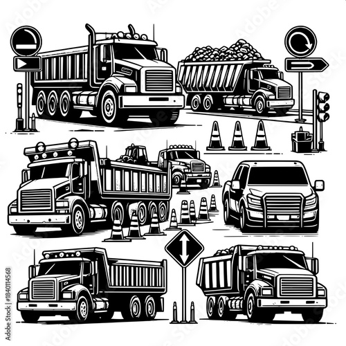 Construction Site Traffic and Trucks