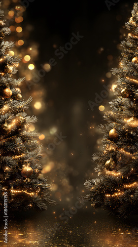 christmas tree close up 