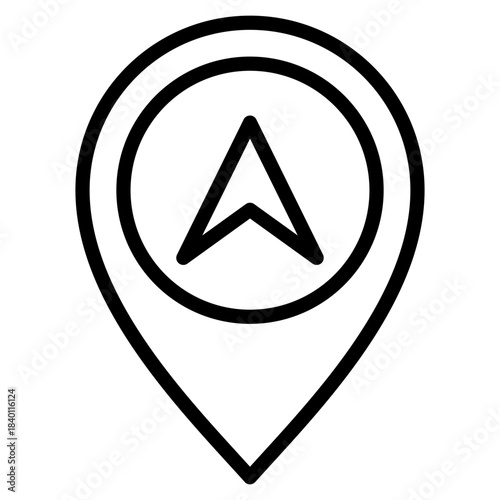 Free Download Location Arrow Icon Element For Design - GFXLoad