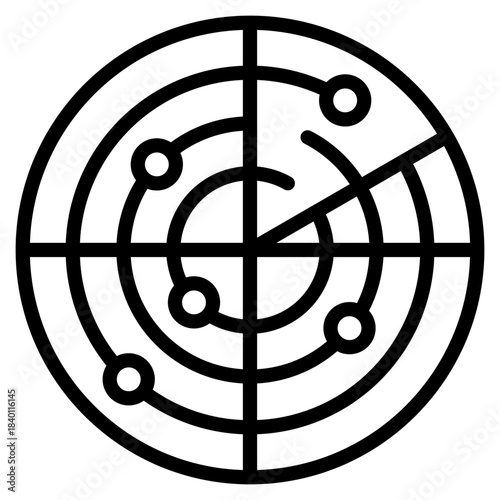 Radar Icon Element For Design