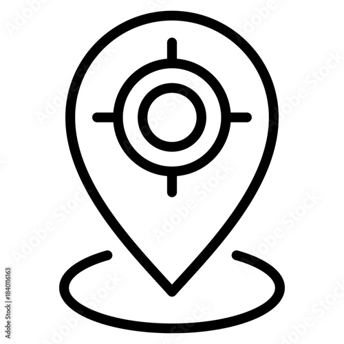 Current Location Icon Element For Design