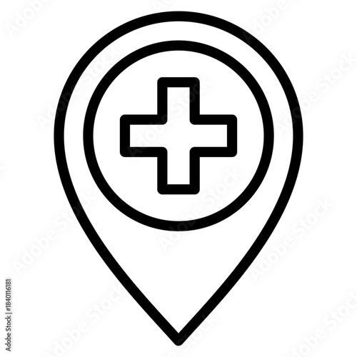 Pin Add Icon Element For Design