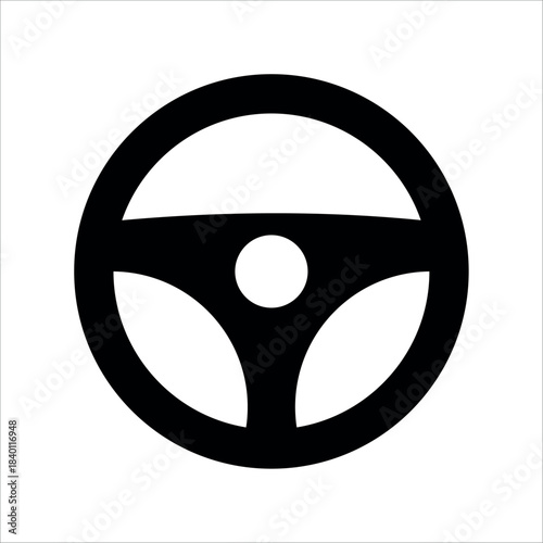 An illustration of a black taxi service icon on a white background