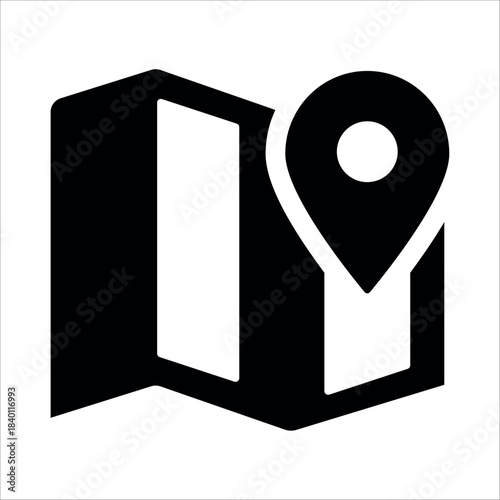 An illustration of a black taxi service icon on a white background