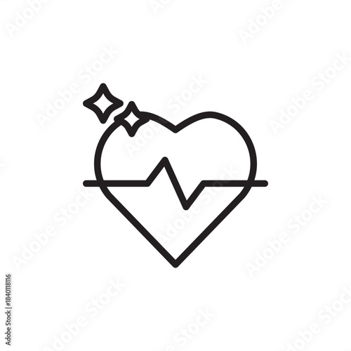 Health insurance icon symbolizing medical coverage, employee benefits, and wellness protection, representing HR benefits administration, healthcare plans, and financial security.