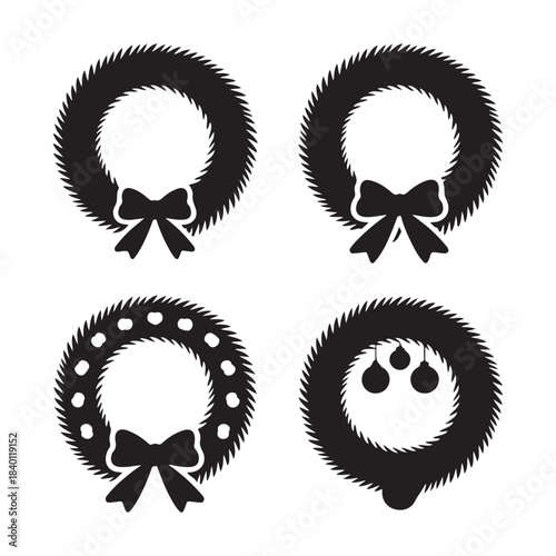 Charming wreath designed with smooth curves and gentle details