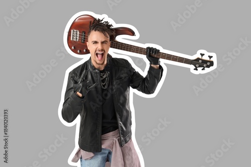 Cool young man with dreadlo...