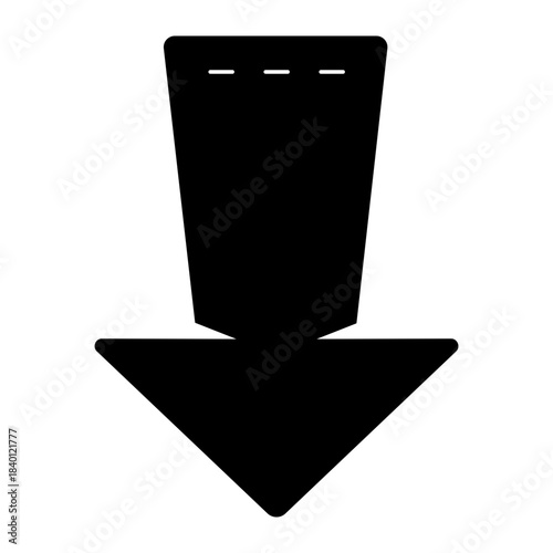 down arrow glyph icon