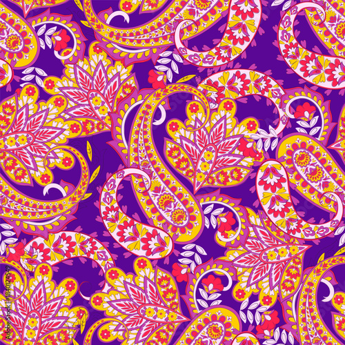 Paisley Seamless pattern fashion design. Vector pattern for textile design and fabrics.