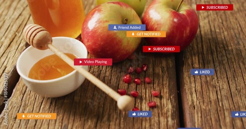 Cursor appearing, UI labels filling honey, apples and seeds, then clearing, revealing stilllife