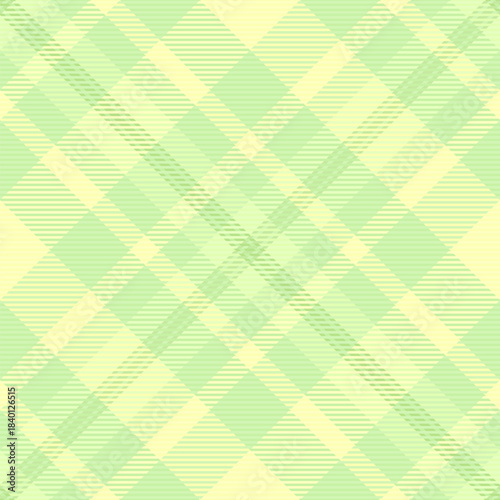 Setting textile fabric pattern, iconic texture plaid vector. Decorate background tartan seamless check in light and green colors.