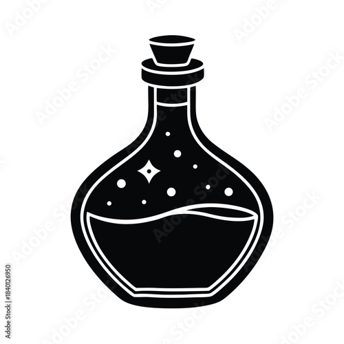 Magic Potion Bottle Illustration
