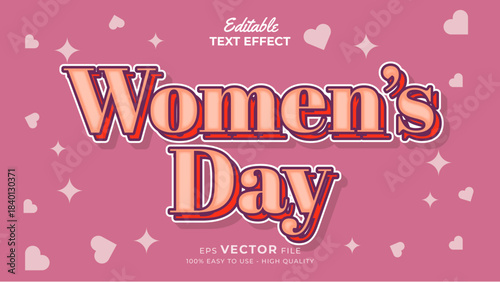 International Women's Day -Editable Text Effect