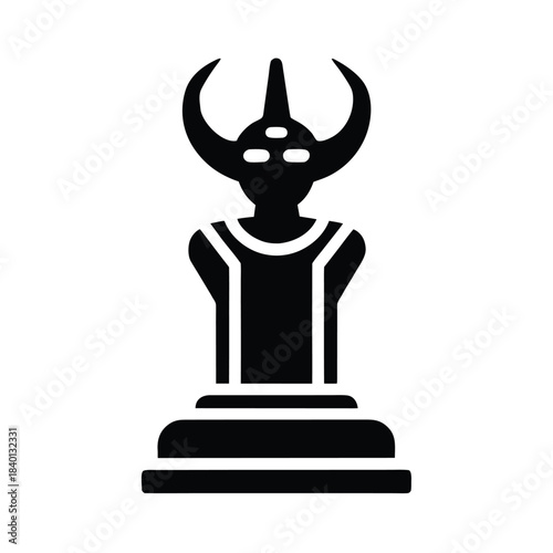 Nok Sculpture Ancient Icon Vector