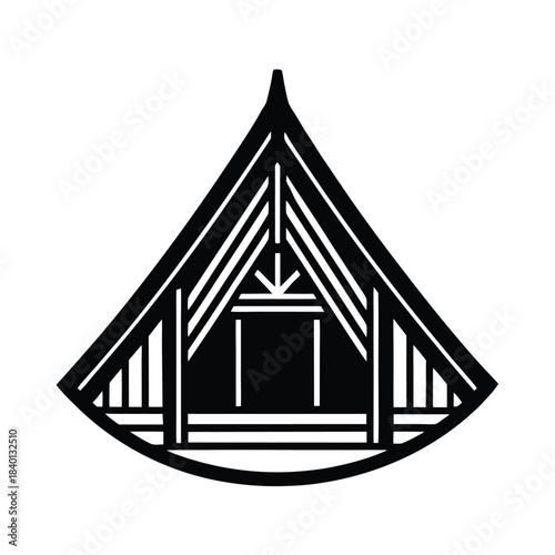 Norse Longhouse Interior Background