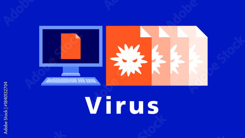 File-Infecting Computer Virus Rapidly Replicating on a Desktop Environment