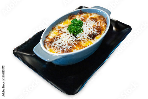 Top view of Lasagna, focus selective