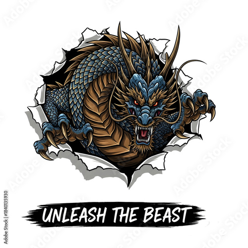 head of a dragon on transparent background