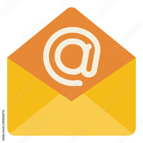 email address flat icon