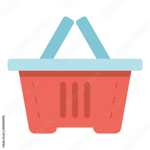 shopping basket flat icon