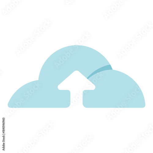upload cloud flat icon