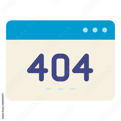 website not found flat icon