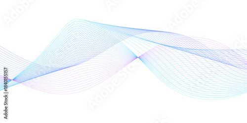 Abstract wavy information technology smooth wave lines background. Design used for banner, presentation, web design, cover, web, flyer, card, poster, texture, slide, magazine, data visualization.	