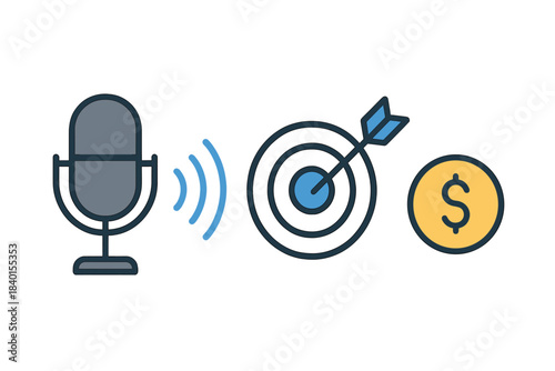 Voice communication reaching business goals and generating financial income