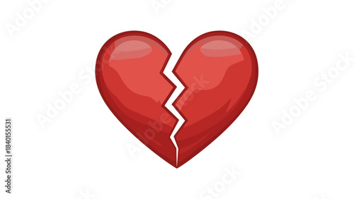 Broken heart illustration