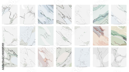 Collection of marble texture backgrounds