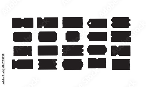 Blank Ticketing Set Template Design