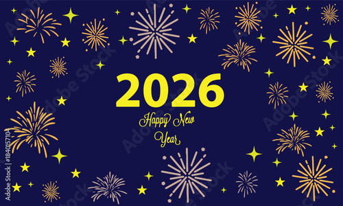 New Year 2026 Fireworks Celebration