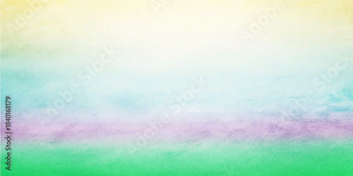 Bright, colorful abstract watercolor background with a pastel rainbow paint texture and copy space for your artistic design or wallpaper