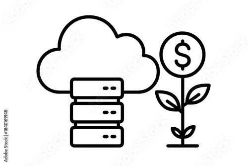 Financial return from cloud data storage and server infrastructure investment