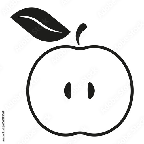 Abstract vector Apple isolated transparent. Modern black Apple silhouette template design. Perfect for logo label and t-shirt hoodies print. EPS 10