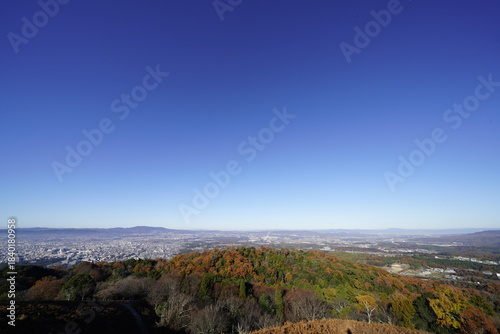 奈良 若草山頂から見た風景