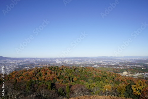 奈良 若草山頂から見た風景