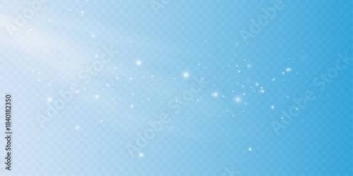 Transparent Winter Snowfall Overlay PNG.