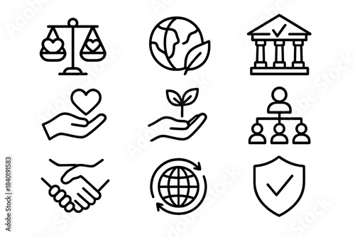 Corporate social responsibility, ethics, and sustainability concepts for business