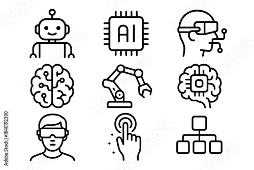 Modern technology and artificial intelligence concepts for digital innovation