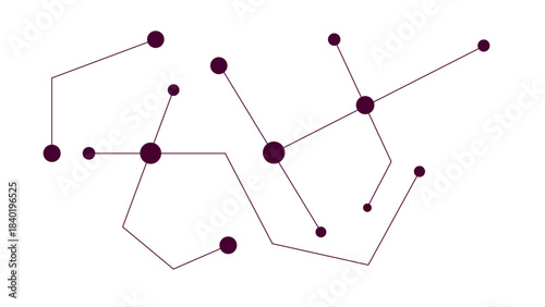 High tech technology geometric Technology background with crossed lines and dots