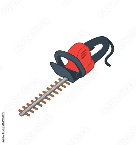 Electric Hedge Trimmer for Garden Maintenance and Landscaping.