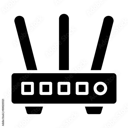 network router glyph icon