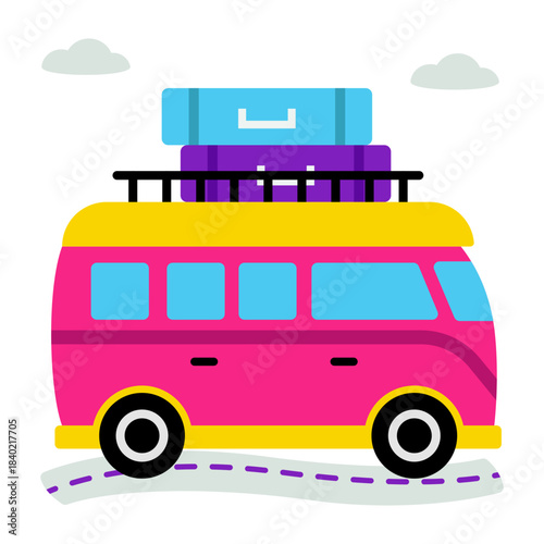 Premium download icon of road trip