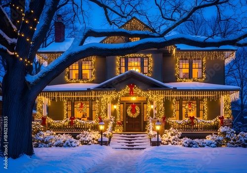 christmas tree in the city