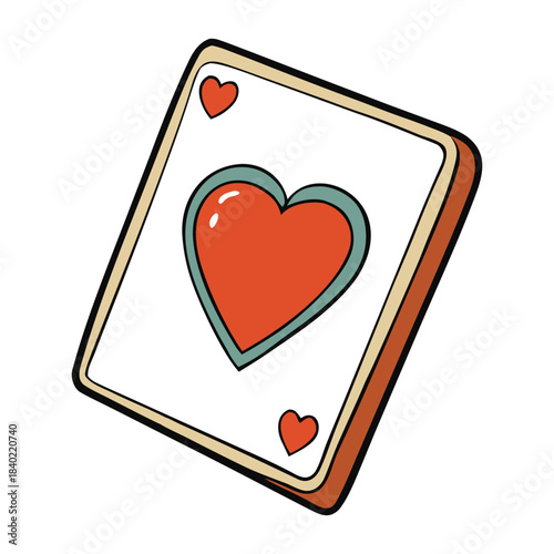 A charming frame of clustered hearts surrounds the card, blending soft shapes and warm tones to create a sweet, romantic border that adds warmth and elegance to any message.
