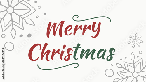 Warm Wishes: Merry Christmas, adorned with festive snowflakes, delivers a heartfelt message of joy and celebration, capturing the spirit of the season.