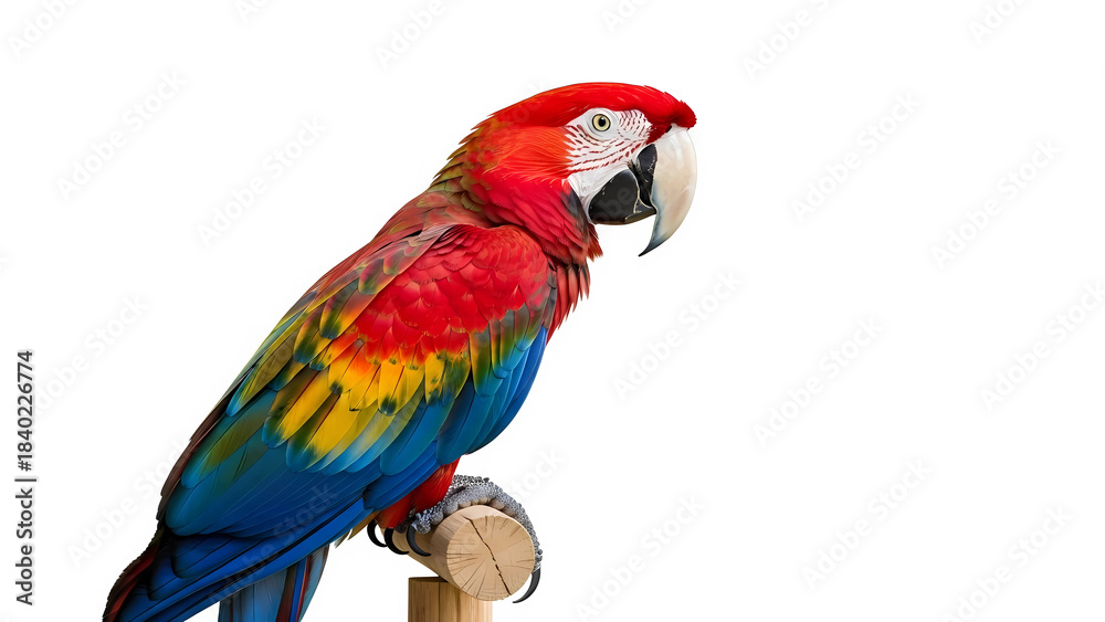 Fototapeta premium red and yellow macaw ara