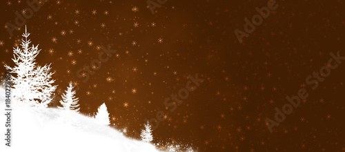 Winter Frost Forest Trees